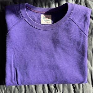 Todd Snyder x Champion Raglan short sleeve sweatshirt LARGE fits slim premium